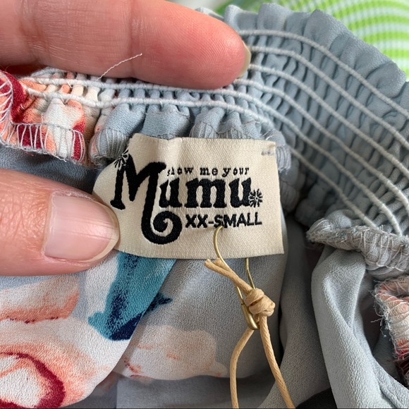 Show Me Your Mumu Hacienda Maxi Dress Flower Sky - Picture 5 of 9